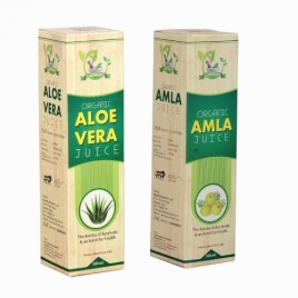  Aayulife Organic Amla & Aloe Vera Herbal Juice Combo