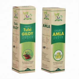  Aayulife Organic Amla & Tulsi Giloy Juice Combo