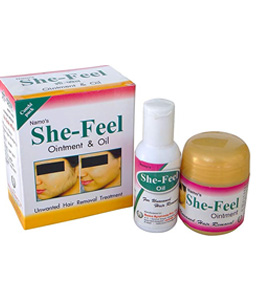 She-Feel Permanent Unwanted Hair Removal Ointment and Oil